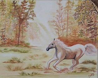Galloping away